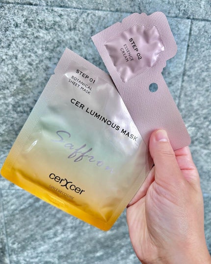 ディープモイスチャー マスク (ケアクリーム付き)/cerXcer/シートマスク・パックを使ったクチコミ(2枚目)