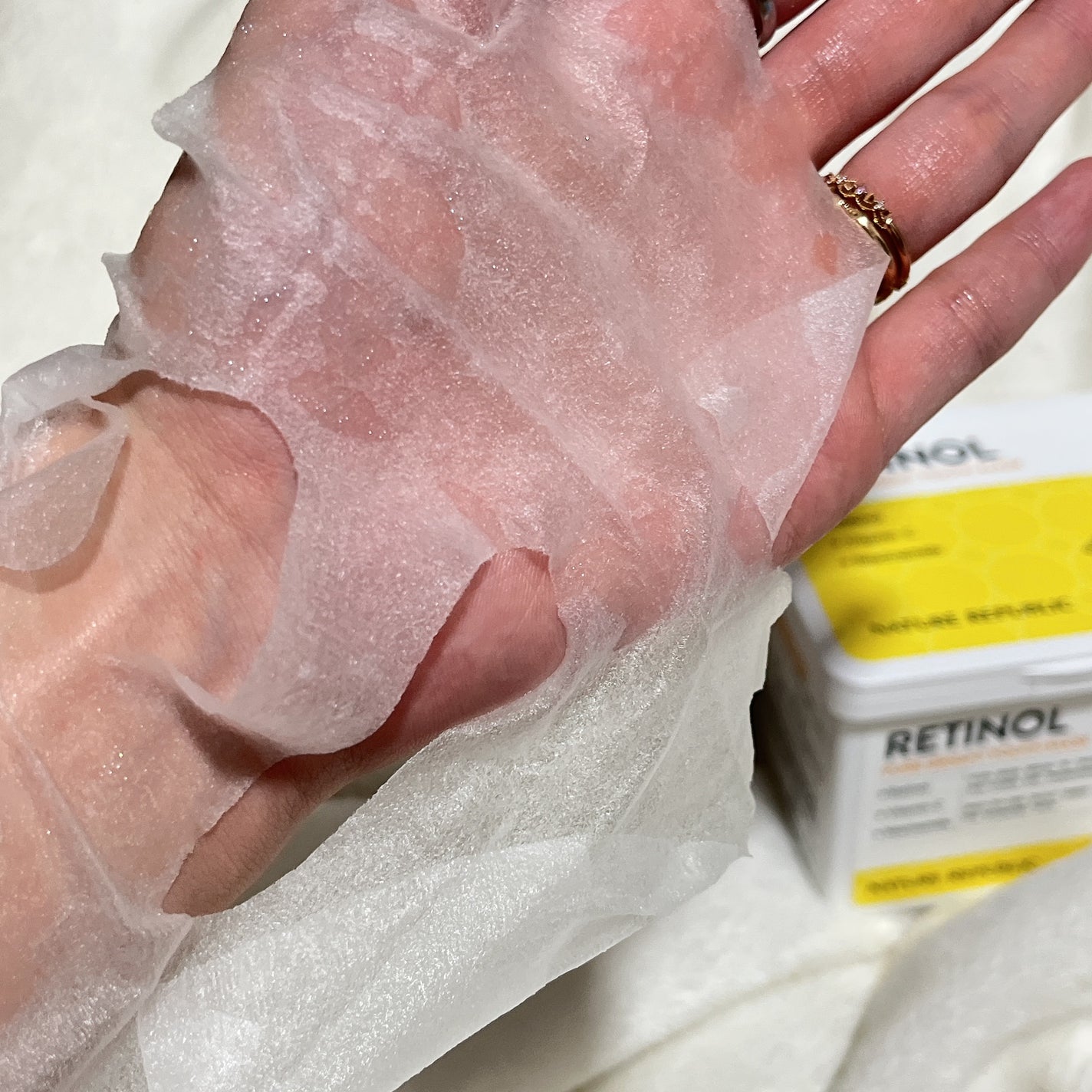 キューブマスク レチノール/ネイチャーリパブリック/シートマスク・パックを使ったクチコミ(4枚目)