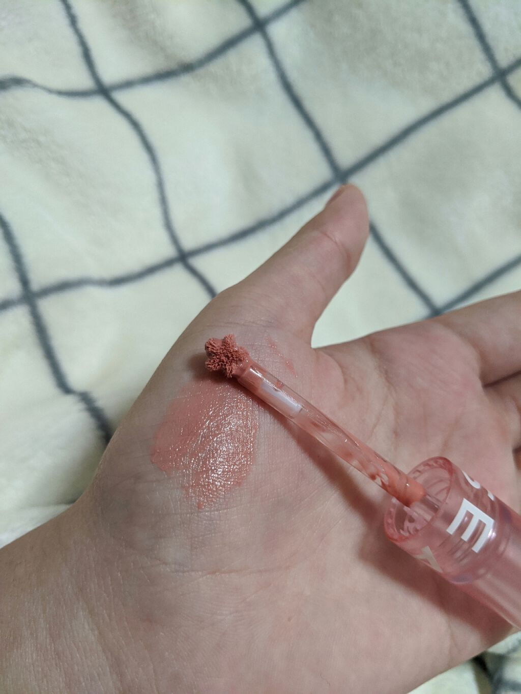 ソフトクリームチーク/AMUSE/リキッドチークを使ったクチコミ（2枚目）