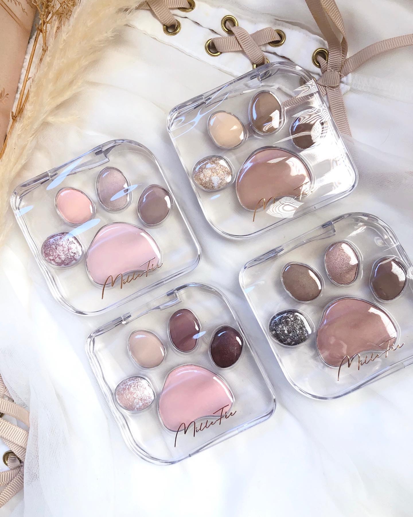 ミャオパウズアイシャドウパレット/MilleFée/アイシャドウパレットを使ったクチコミ（2枚目）