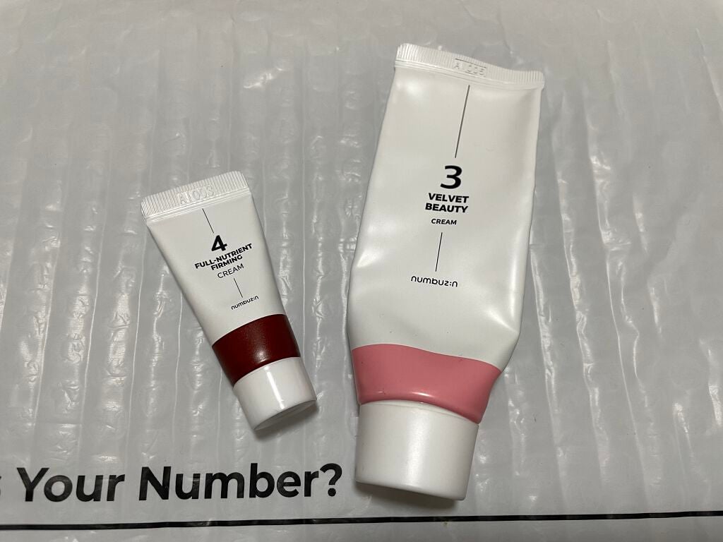 4番 高麗人参たっぷり栄養膜クリーム/numbuzin/フェイスクリームを使ったクチコミ(1枚目)