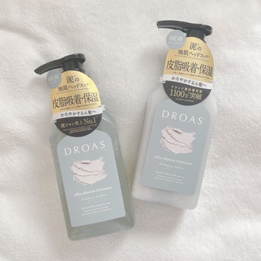 DROAS　シルキークレンズ　シャンプー＆トリートメント

👉🏻商品説明
DROAS　シルキークレンズ　シャンプー＆トリートメント
シャンプー：400mL 1,100円（税込） トリートメント：400g