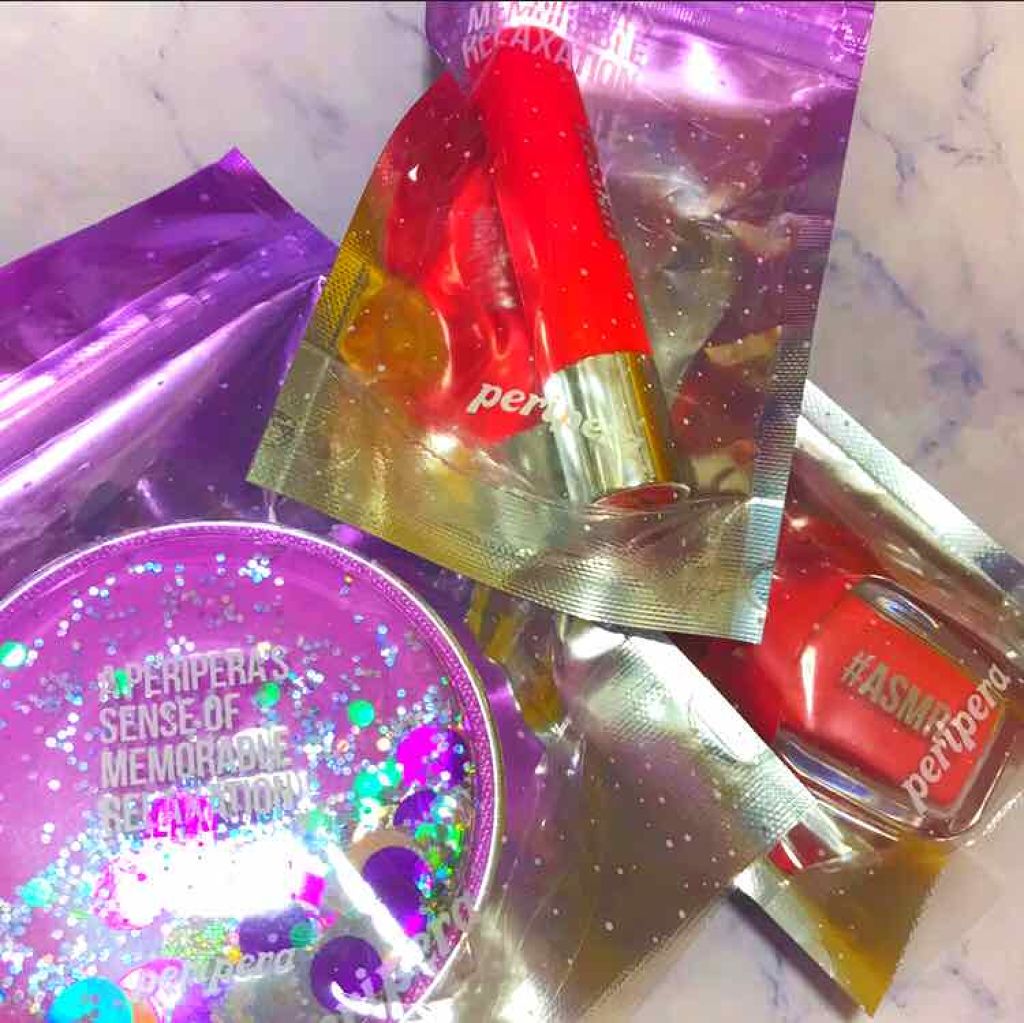 【限定】 ASMR シュガーキャンデー ティント スティック/PERIPERA/口紅を使ったクチコミ（1枚目）