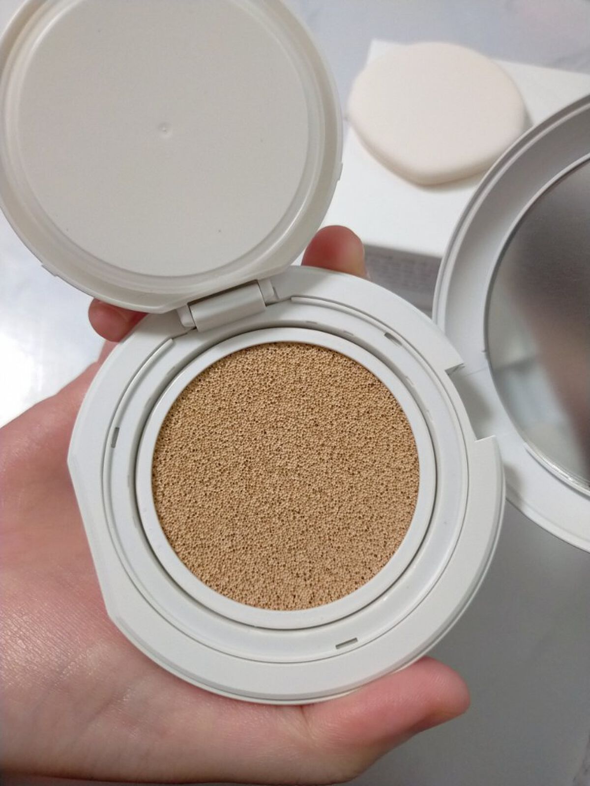 ビーガンウェアヒアルロンセラムクッション/CLIO/クッションファンデーションを使ったクチコミ（3枚目）