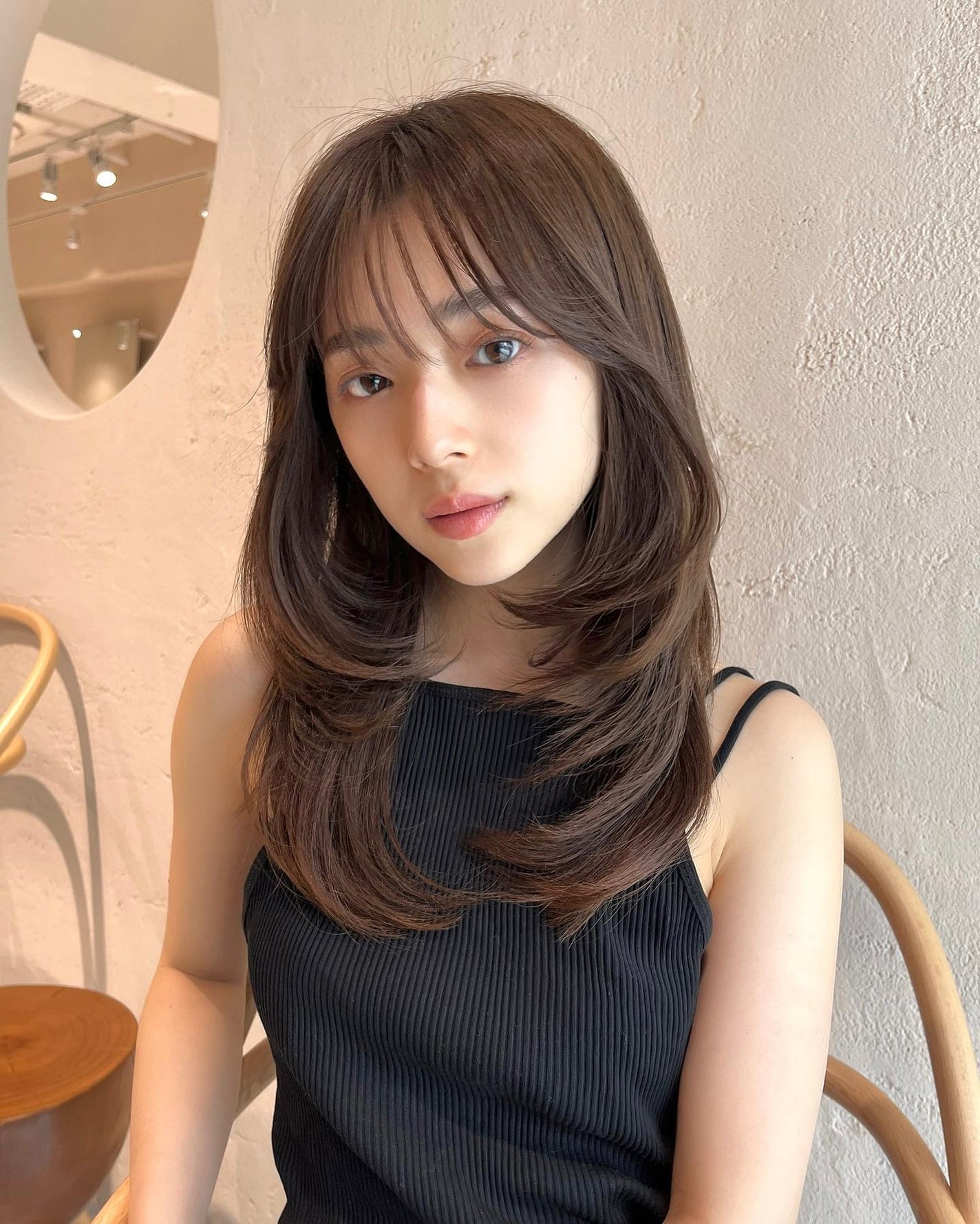 HARUNA on LIPS 「たっぷりレイヤー♡顎下辺りからスタートした、大人上品なレイヤー..」(2枚目)