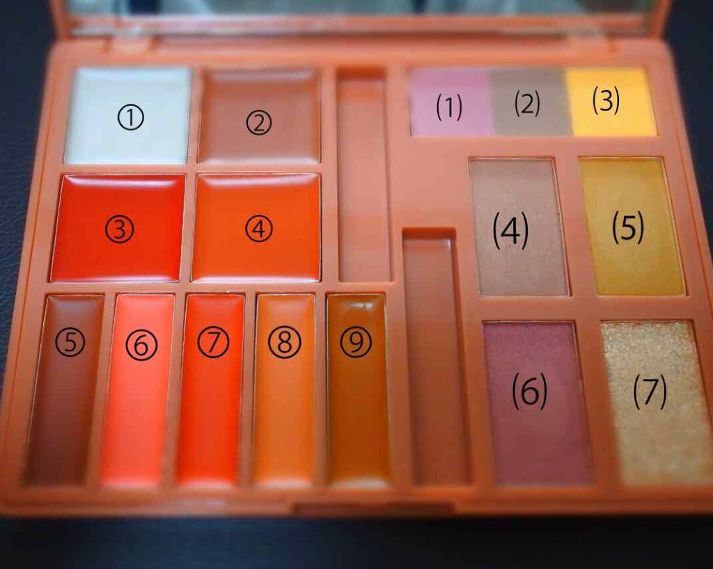 ks on LIPS 「miniの付録16色パレットご紹介!!①〜④はマルチカラー⑤〜..」(2枚目)