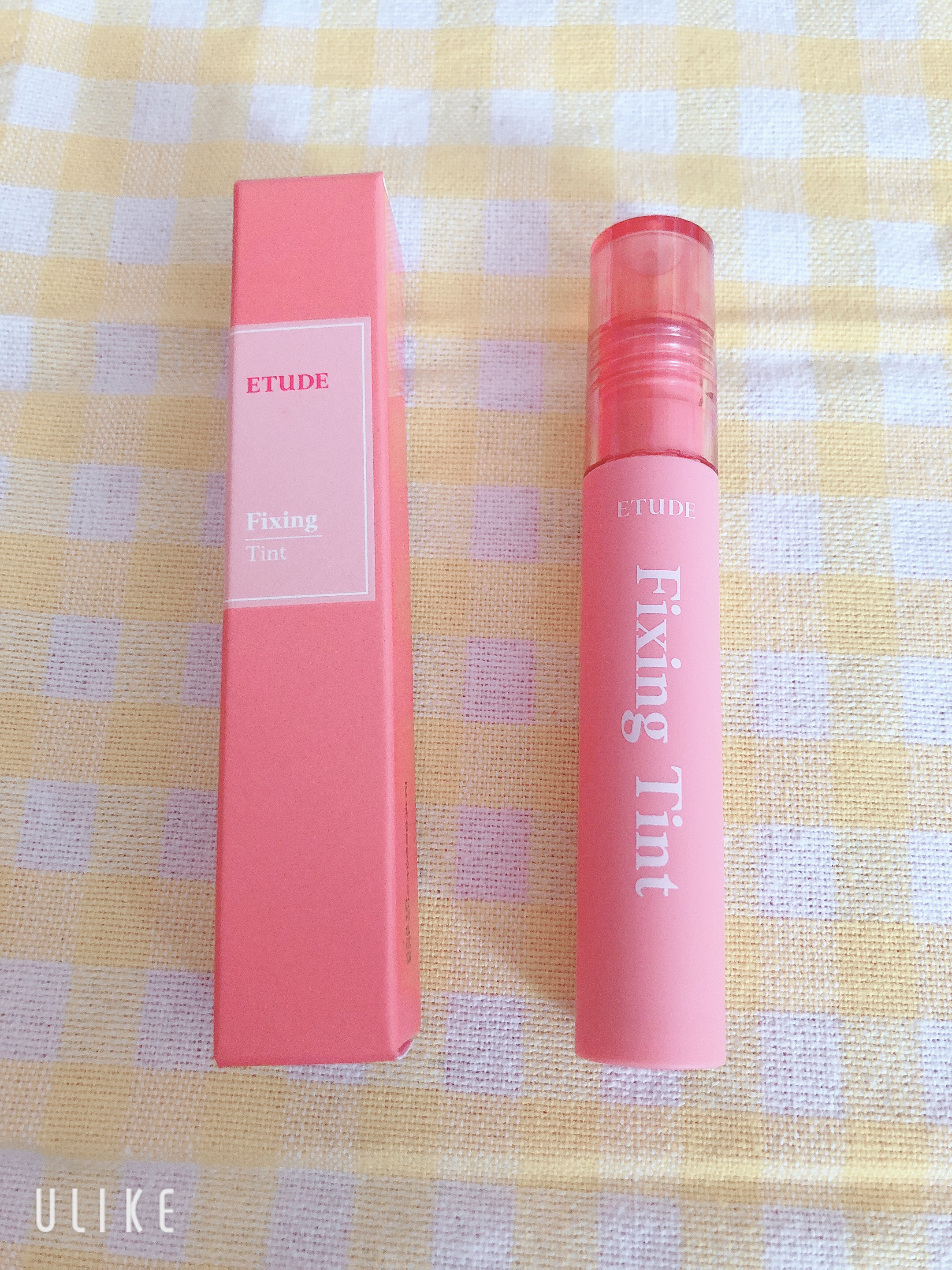 フィクシングティント メロウピーチ（新パッケージ）/ETUDE/リップティントを使ったクチコミ（1枚目）