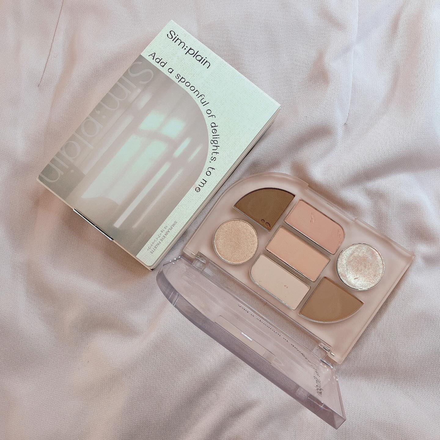 シンプレイン アイパレット 01 オフベージュ/Sim;plain/アイシャドウパレットを使ったクチコミ（2枚目）