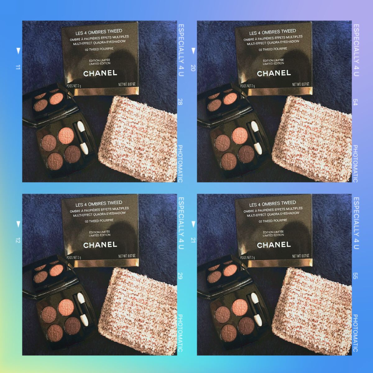 まちゃのまろ on LIPS 「CHANELレ キャトル オンブル ツイード02ツイードプール..」(1枚目)