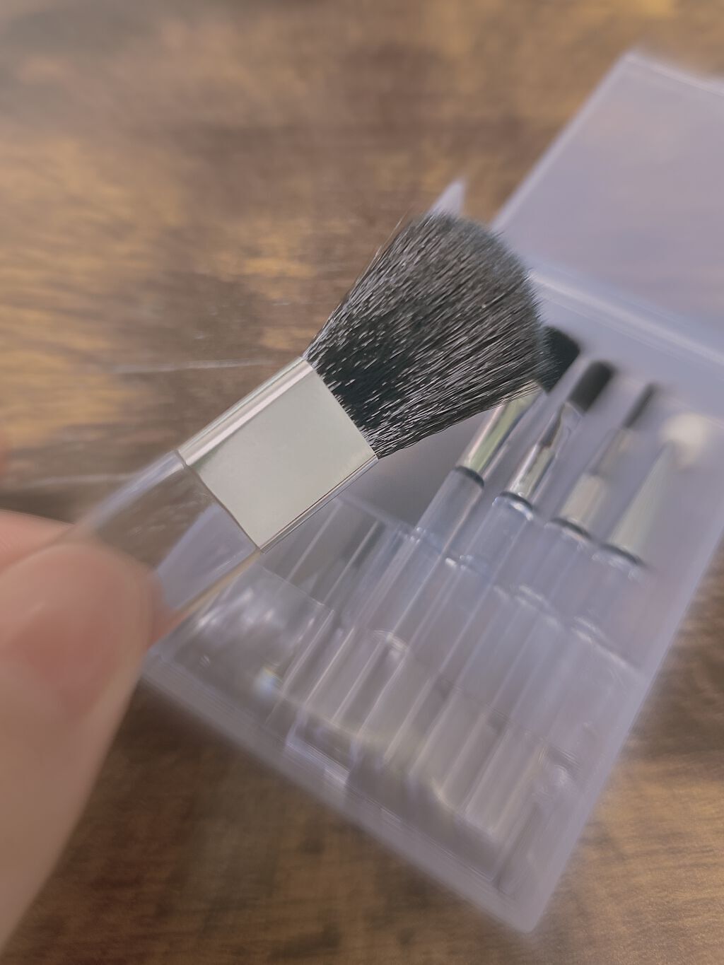 春姫化粧ブラシセット/DAISO/メイクブラシを使ったクチコミ(5枚目)