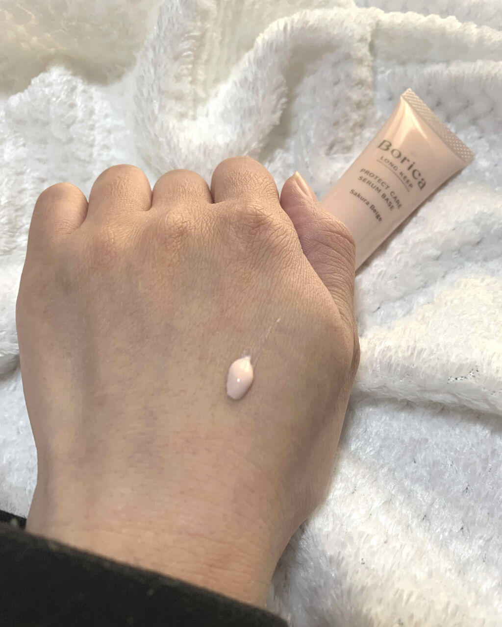 くずれ防止 美容液ケアベース＜サクラベージュ＞/Borica/日焼け止め・UVケアを使ったクチコミ（2枚目）