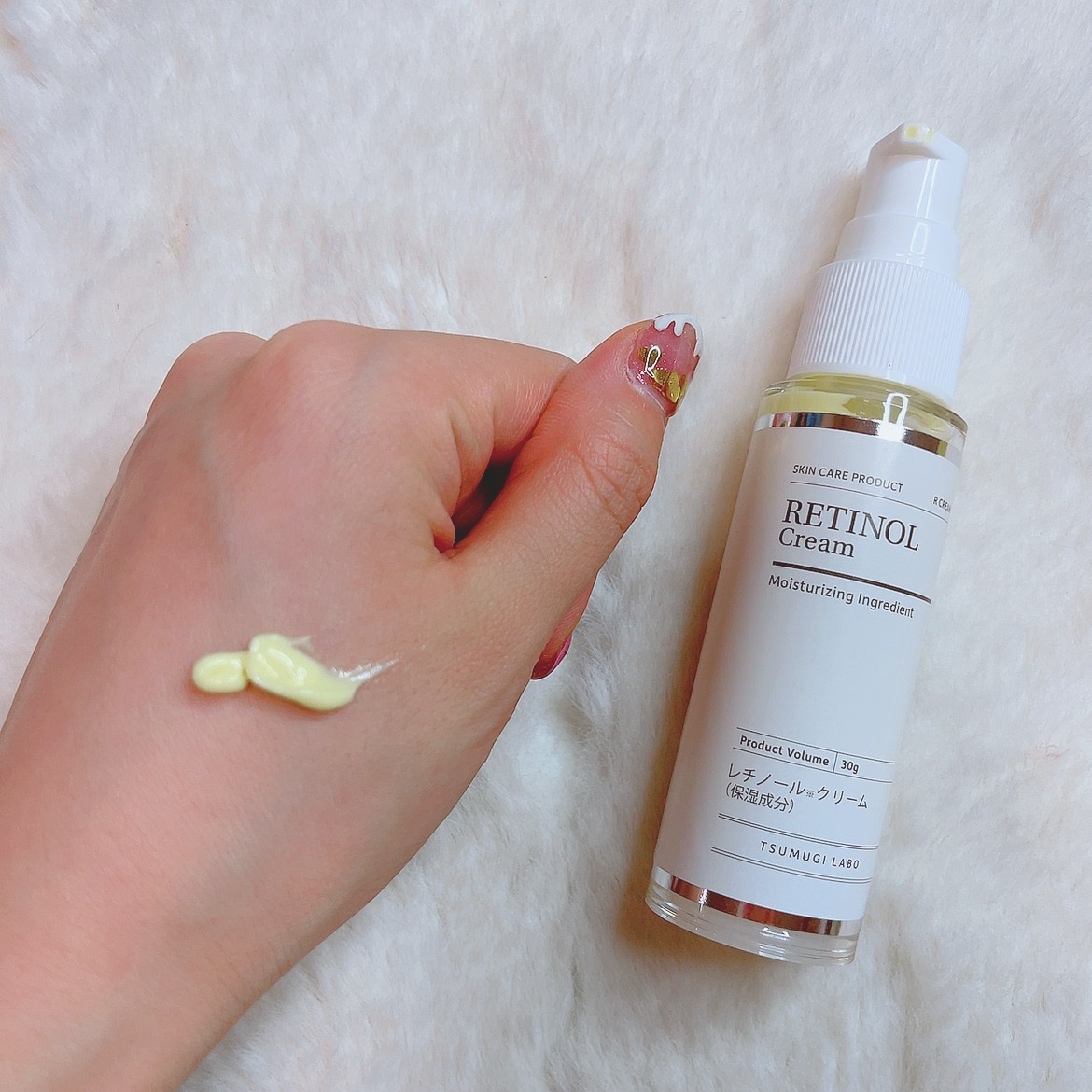 レチノールクリーム/TSUMUGI LABO/フェイスクリームを使ったクチコミ（3枚目）