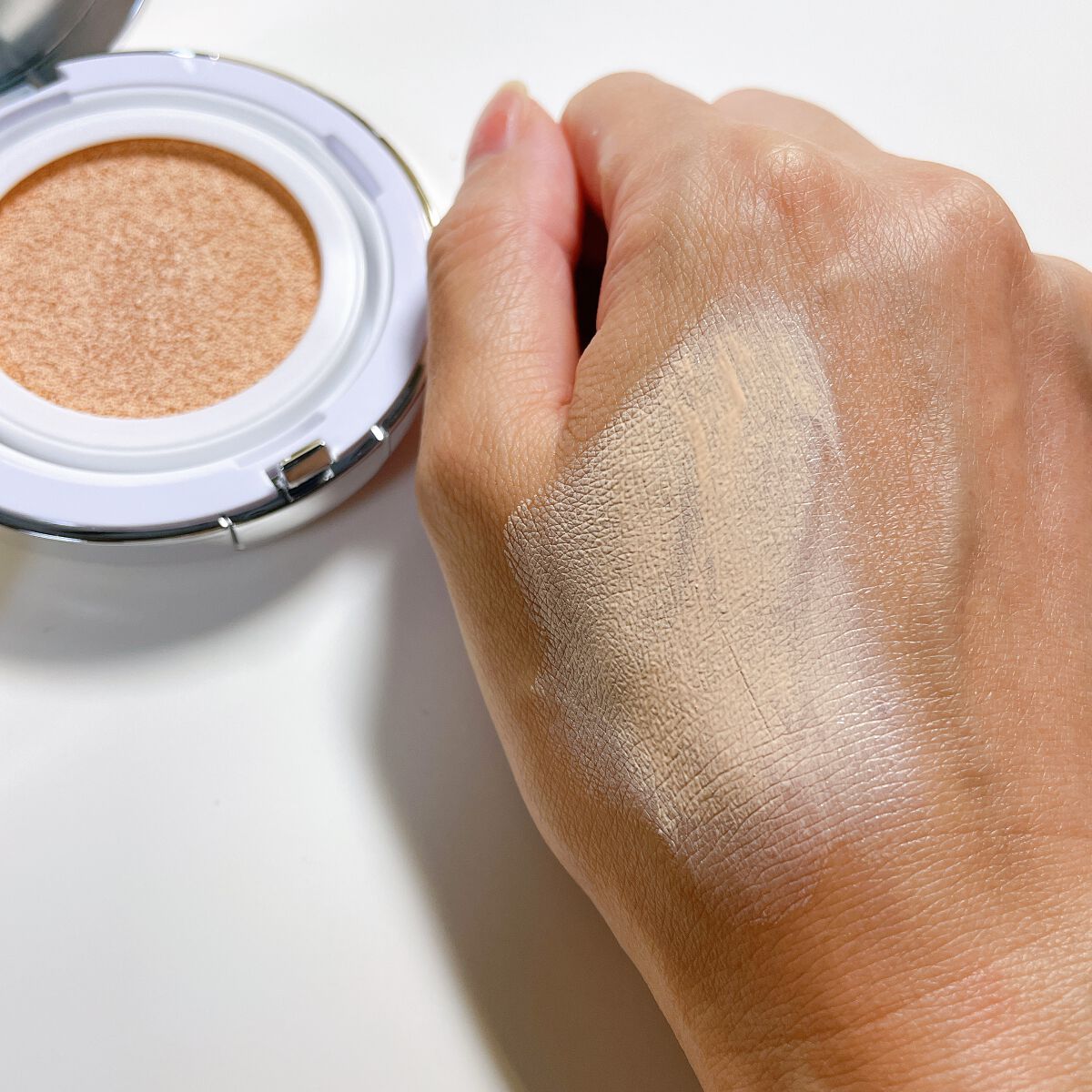 シカマヌ セラム クッションファンデ/parnell/クッションファンデーションを使ったクチコミ(4枚目)