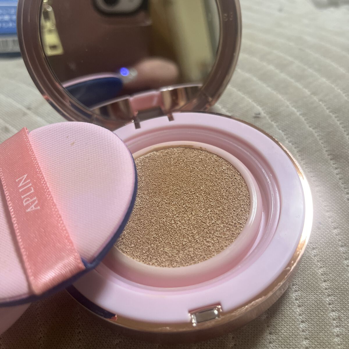 ピンクティーツリーカバークッション/APLIN/クッションファンデーションを使ったクチコミ（2枚目）