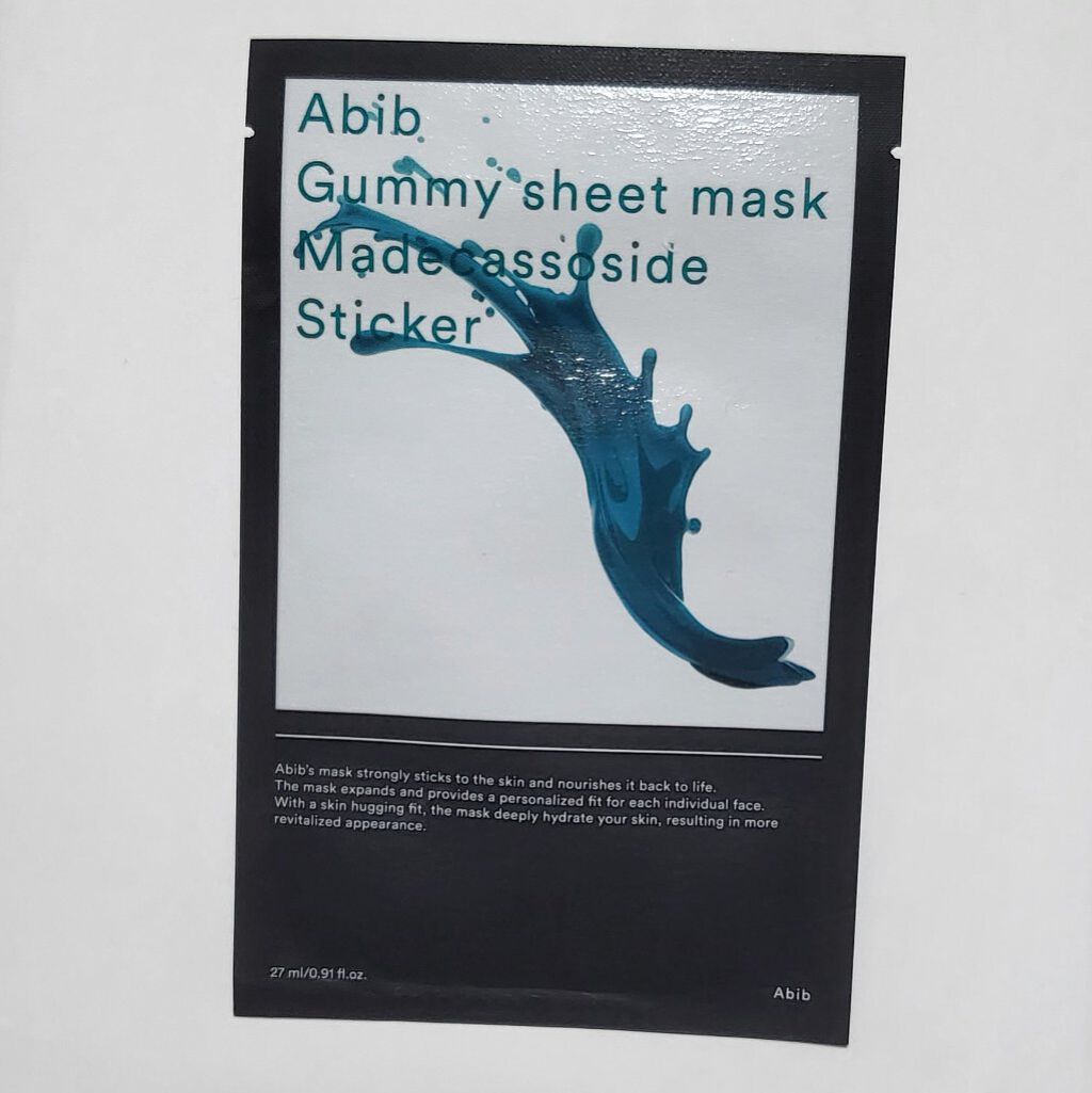 ガムシートマスクパック マデカソサイドステッカー/Abib /シートマスク・パックを使ったクチコミ（2枚目）