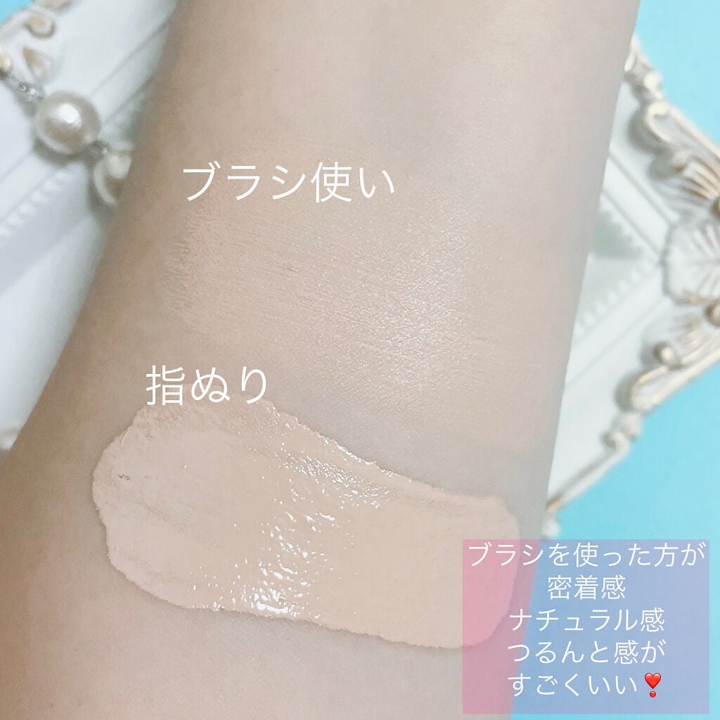 119 カーブファンデーションブラシ/MYAURA/メイクブラシを使ったクチコミ(4枚目)