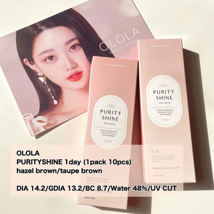 ピュアリティーシャインワンデー(PURITYSHINE 1day)/OLOLA/ワンデー(1DAY)カラコンを使ったクチコミ(2枚目)