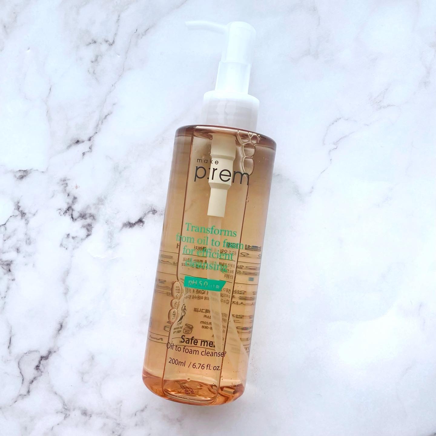 セーフミーオイルツーフォームクレンザー/make prem/オイルクレンジングを使ったクチコミ（1枚目）