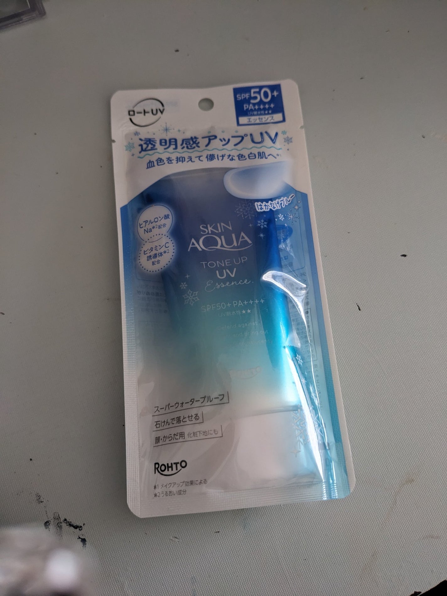 スキンアクア トーンアップUVエッセンス/スキンアクア/日焼け止めクリームを使ったクチコミ(2枚目)