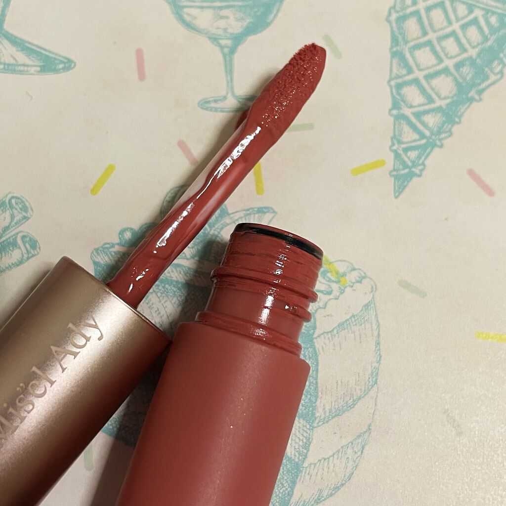 ウォータリーリップティント マット 02 ブライトピンク/ミゼルエディ/リップティントを使ったクチコミ（2枚目）