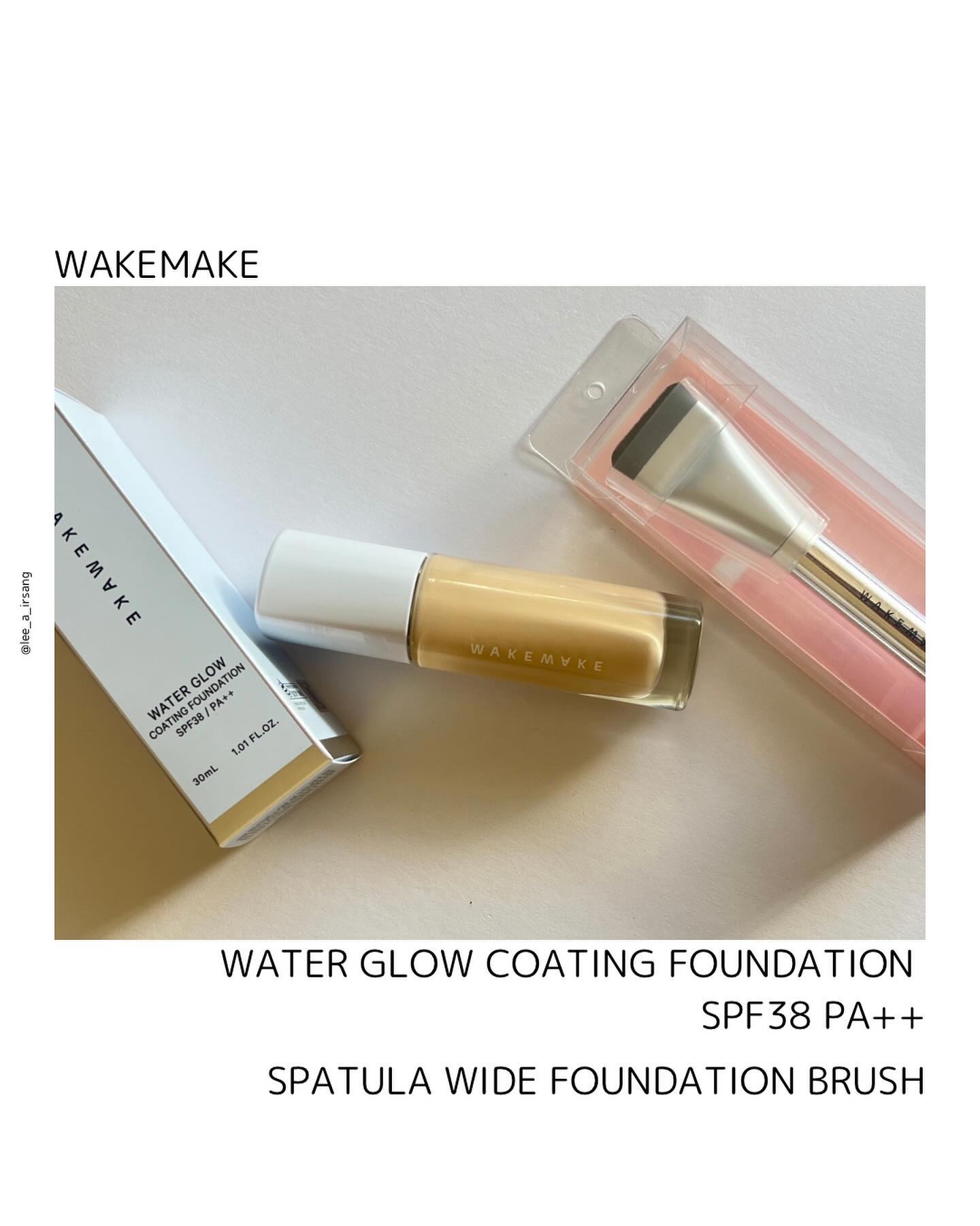 ウォーターグロウコーティングファンデーション/wakemake/リキッドファンデーションを使ったクチコミ（1枚目）