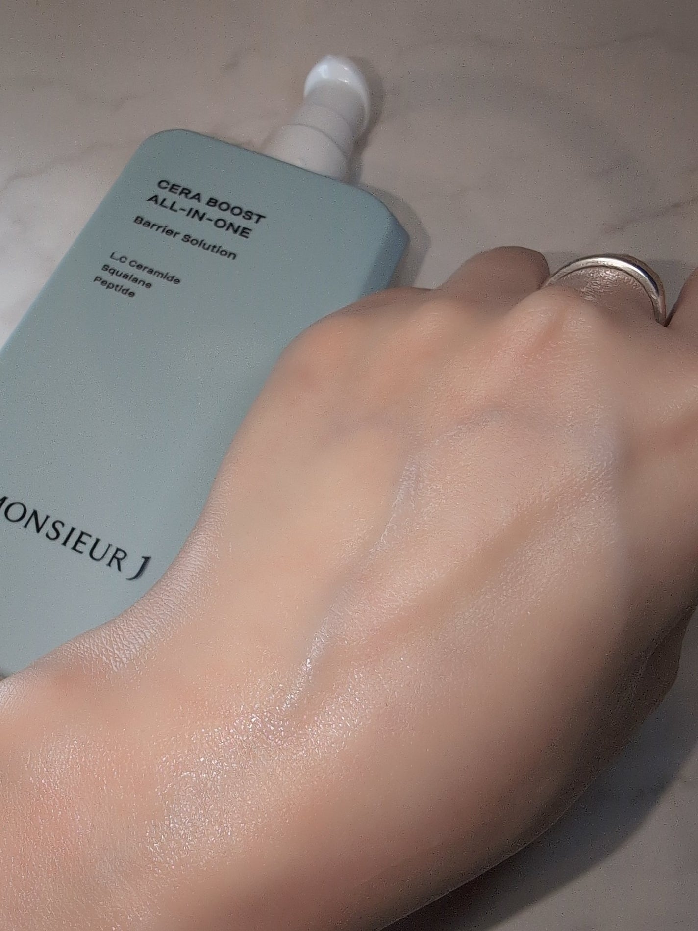 CERA BOOST ALL-IN-ONE Barrier Solution/MONSIEUR J/オールインワン化粧品を使ったクチコミ(4枚目)