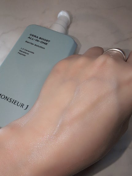 CERA BOOST ALL-IN-ONE Barrier Solution/MONSIEUR J/オールインワン化粧品を使ったクチコミ(4枚目)
