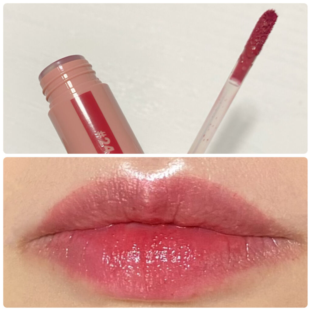 ジューシーラスティングティント/rom&nd/リップティントを使ったクチコミ（3枚目）