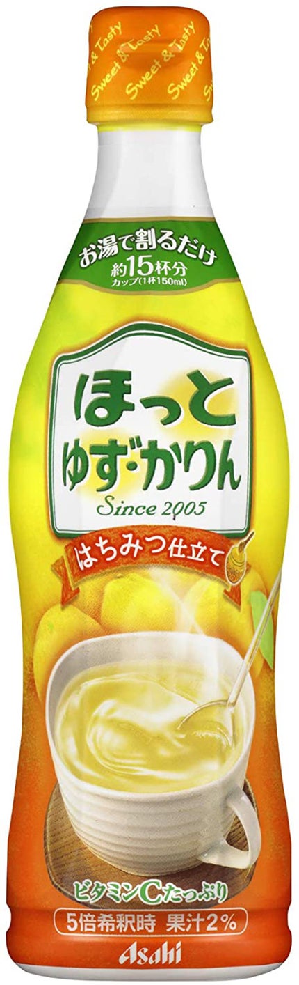 アサヒ飲料 ほっと ゆず・かりん