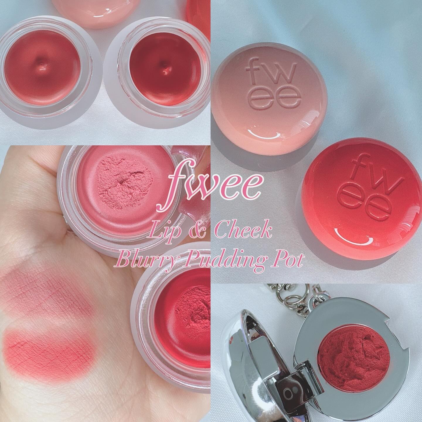 リップアンドチーク ブラーリープリンポット/fwee/口紅を使ったクチコミ（1枚目）