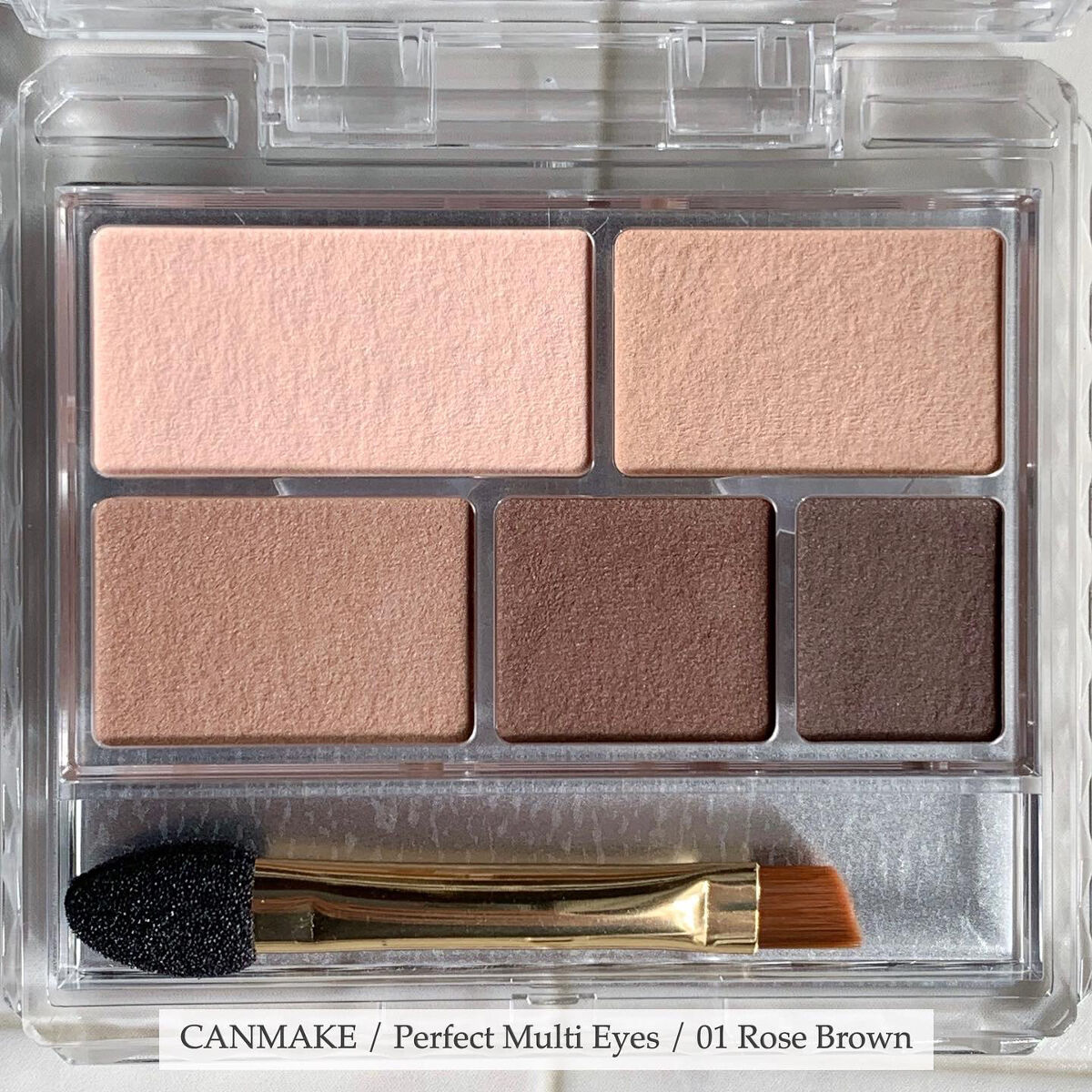 パーフェクトマルチアイズ 01 ローズブラウン/キャンメイク/アイシャドウパレットを使ったクチコミ（2枚目）