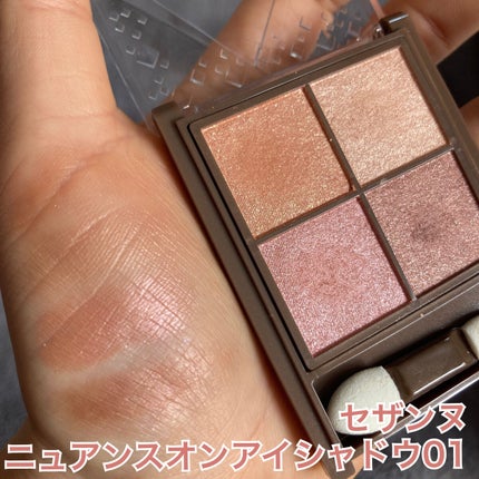 ニュアンスオンアイシャドウ/CEZANNE/アイシャドウパレットを使ったクチコミ(1枚目)