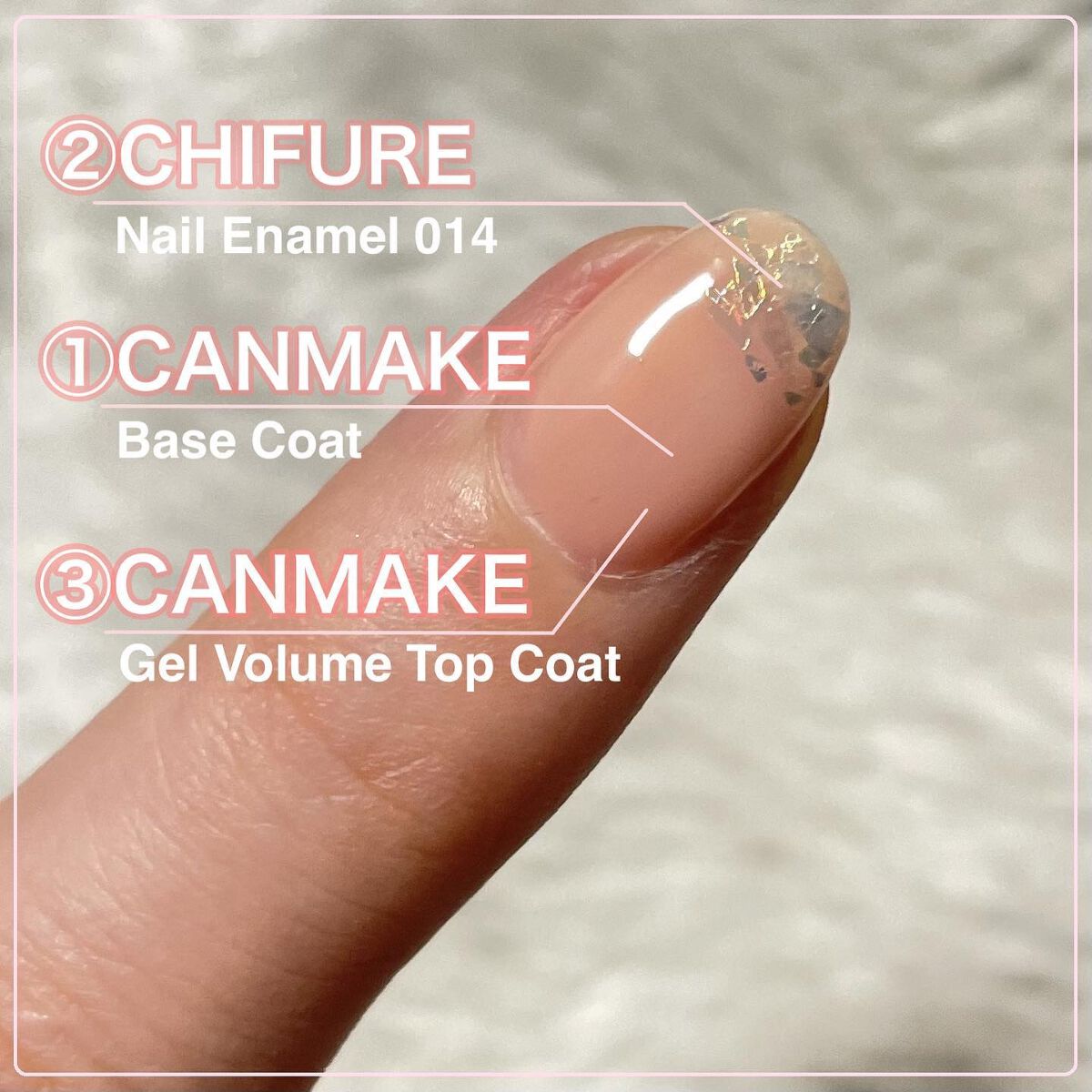 カラフルネイルズ ベースコート/キャンメイク/ネイルベースコートを使ったクチコミ（2枚目）