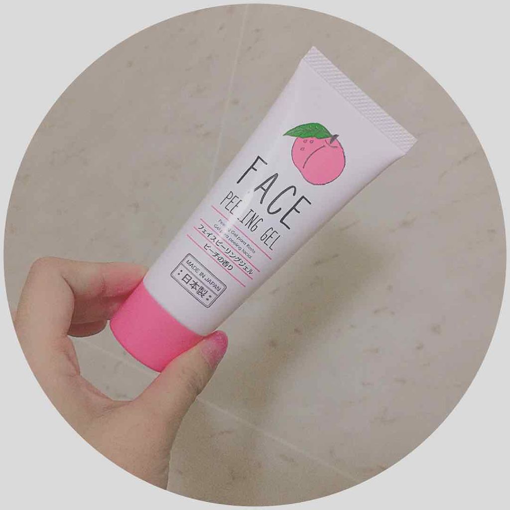フェイスピーリングジェル ピーチの香り/DAISO/ピーリングを使ったクチコミ(1枚目)