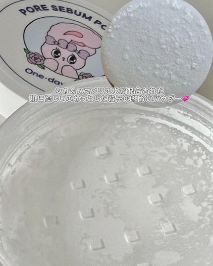 ポアセバムパウダー/One-day's you/ルースパウダーを使ったクチコミ(2枚目)