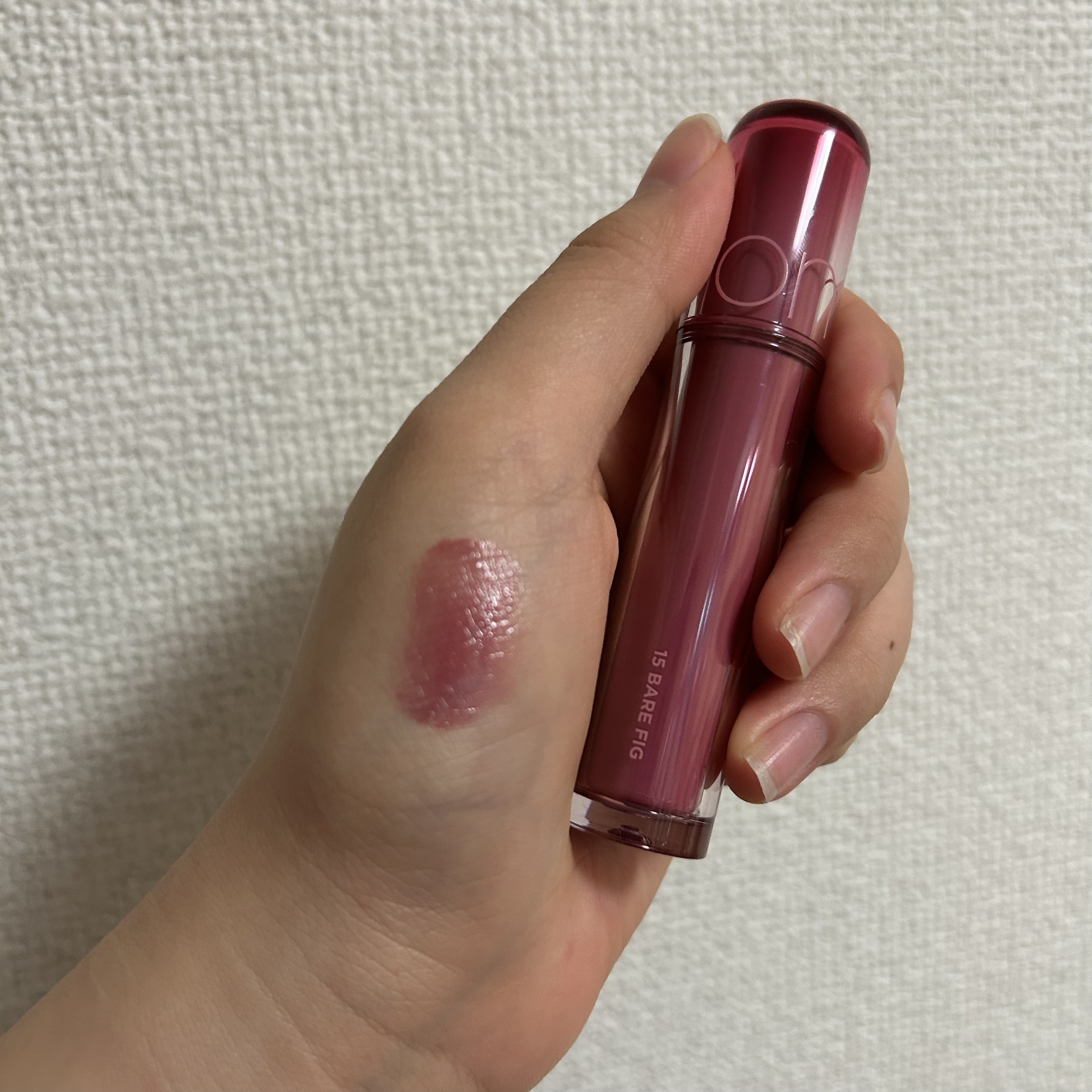 ザ ジューシーラスティングティント 15 ベアフィグ/rom&nd/リップティントを使ったクチコミ（1枚目）