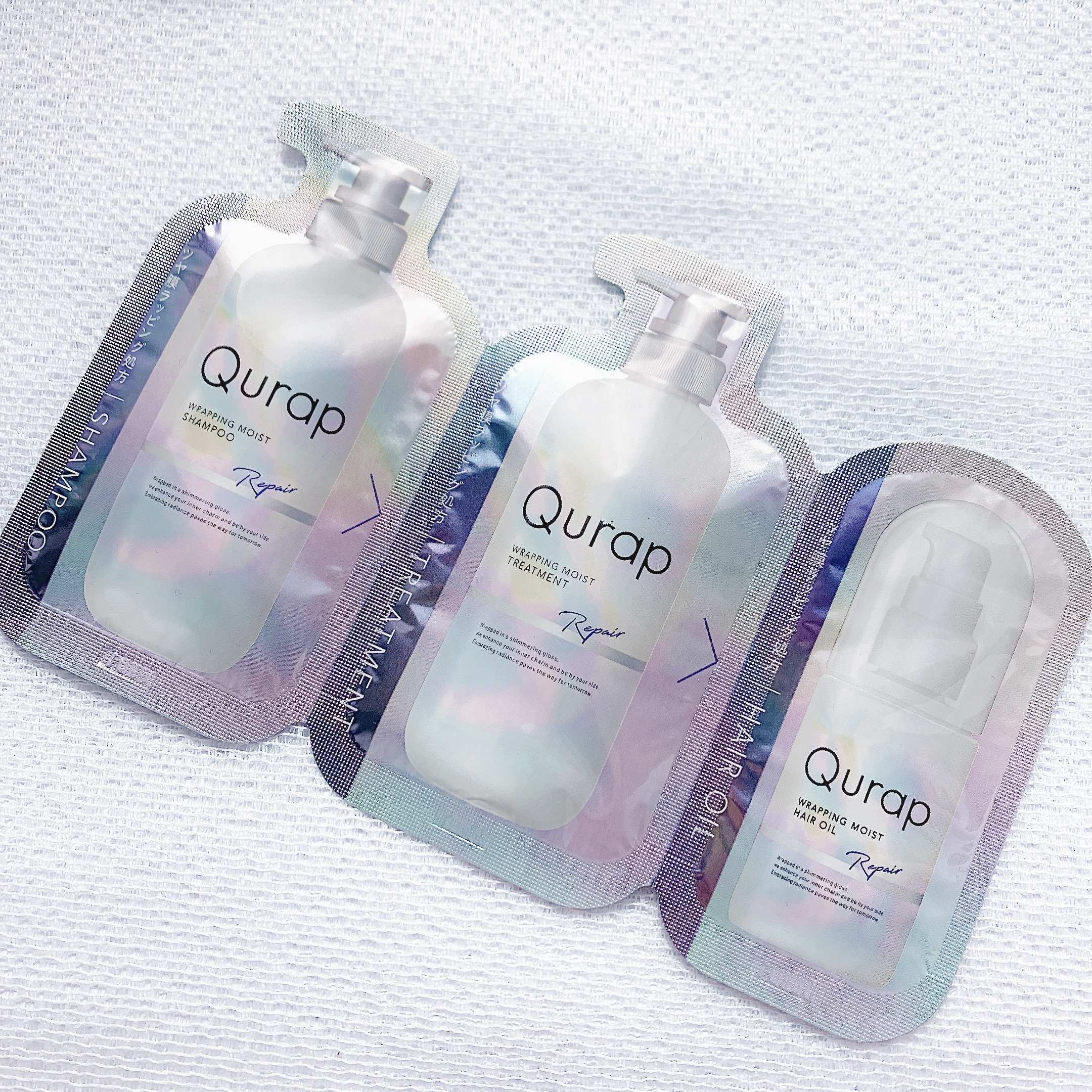 ラッピングモイストヘアオイル/Qurap/ヘアオイルを使ったクチコミ（1枚目）