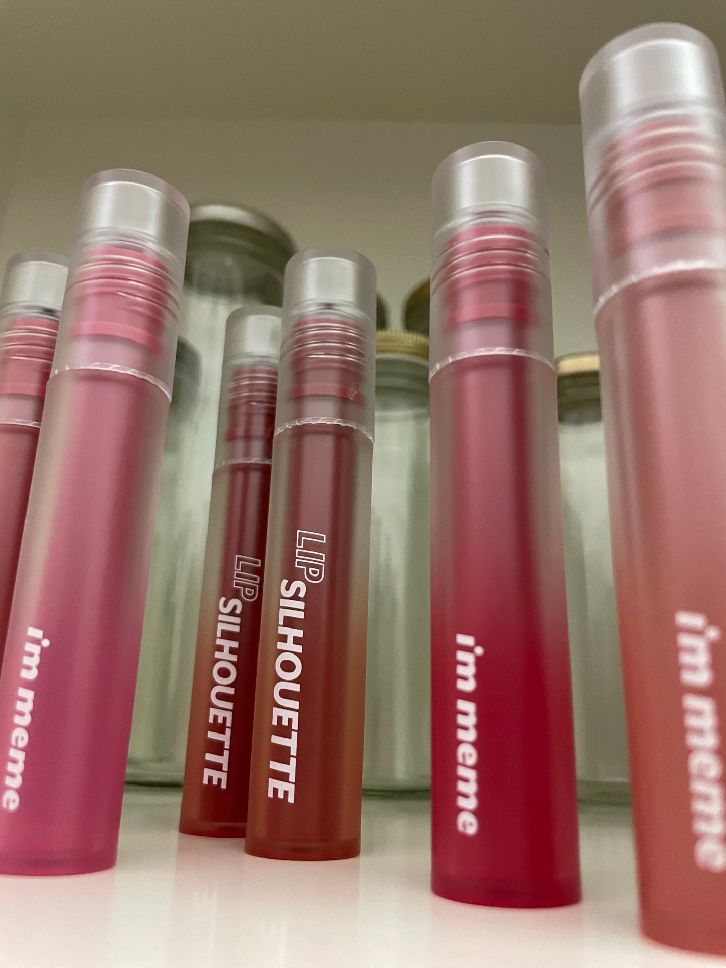 リップシルエットマットベルベットティント/i’m meme/リップティントを使ったクチコミ(3枚目)