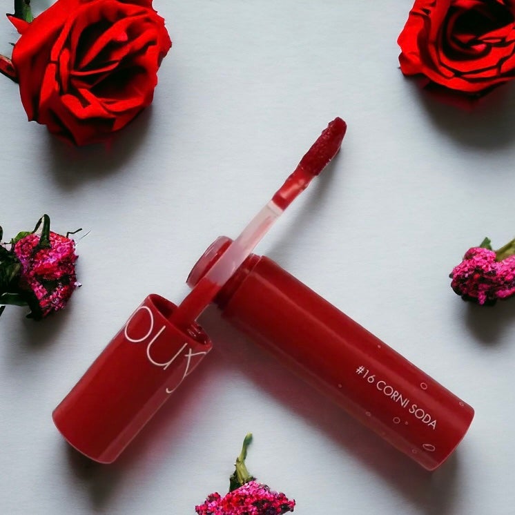 ジューシーラスティングティント/rom&nd/リップティントを使ったクチコミ(2枚目)