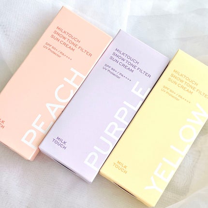 スノートーンフィルターサンクリーム/Milk Touch/日焼け止めクリームを使ったクチコミ(5枚目)