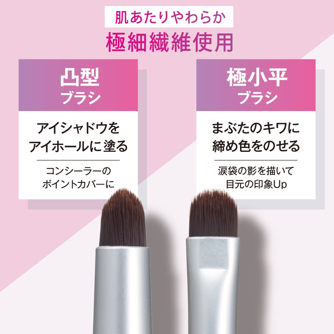 ポイントメイクアップブラシセット/ロージーローザ/メイクブラシを使ったクチコミ(2枚目)