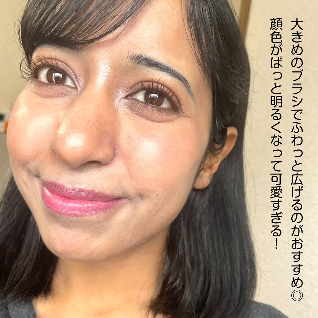 メルティング パウダー ブラッシュ/SUQQU/パウダーチークを使ったクチコミ(6枚目)