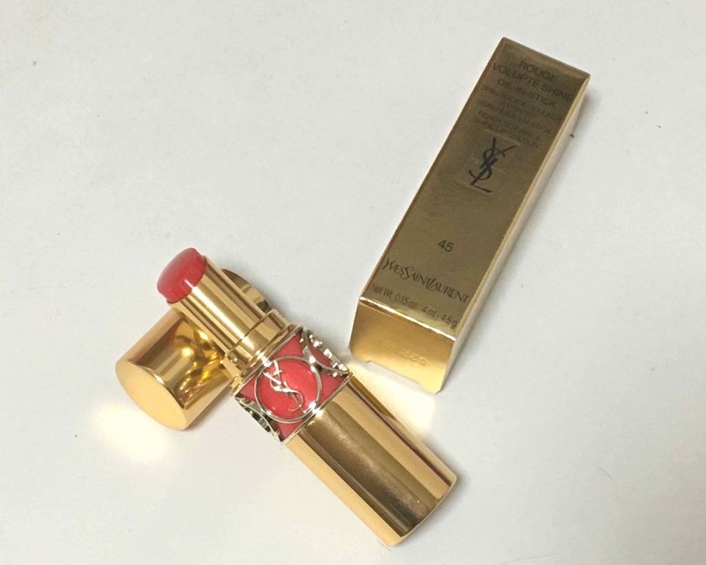 ルージュ ヴォリュプテ シャイン/YVES SAINT LAURENT BEAUTE/口紅を使ったクチコミ（1枚目）