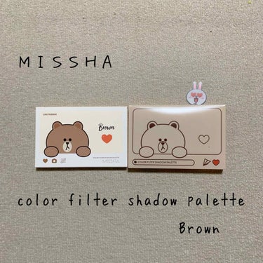 MISSHA カラーフィルターシャドウパレット(ラインフレンズエディション)のクチコミ「こんにちはとよです！

今回は 可愛すぎるアイシャドウパレットです♡

MISSHA
COLO.....」（2枚目）