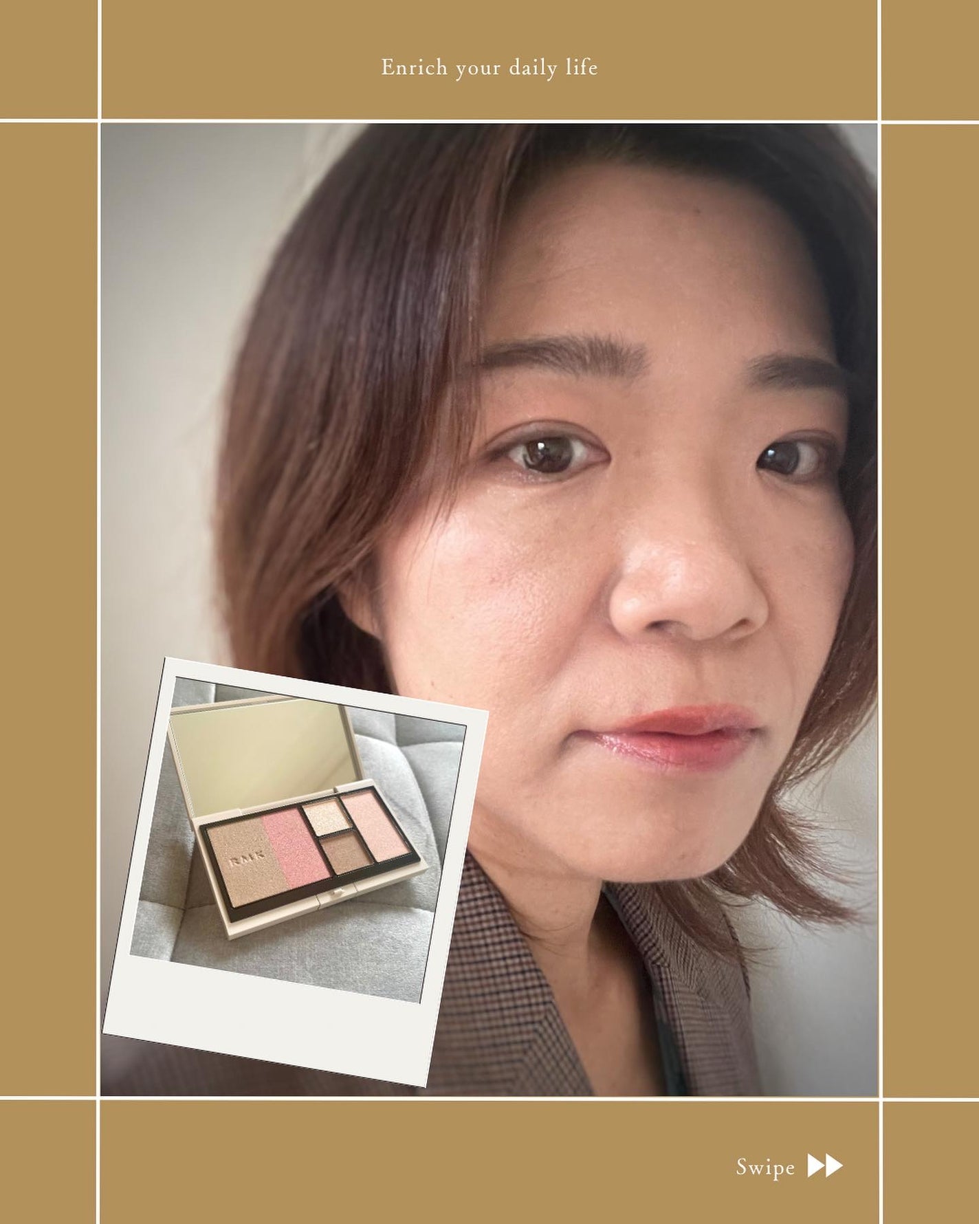 RMK シェイド&グロウ フェイスパレット /RMK/アイシャドウパレットを使ったクチコミ(5枚目)