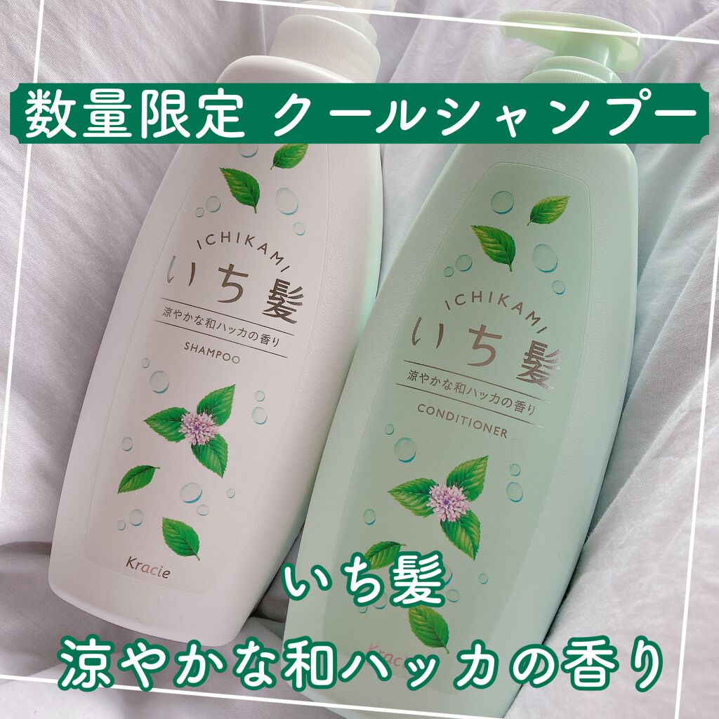 いち髪 シャンプー&コンディショナー(涼やかな和ハッカの香り)/いち髪/市販シャンプーを使ったクチコミ(1枚目)