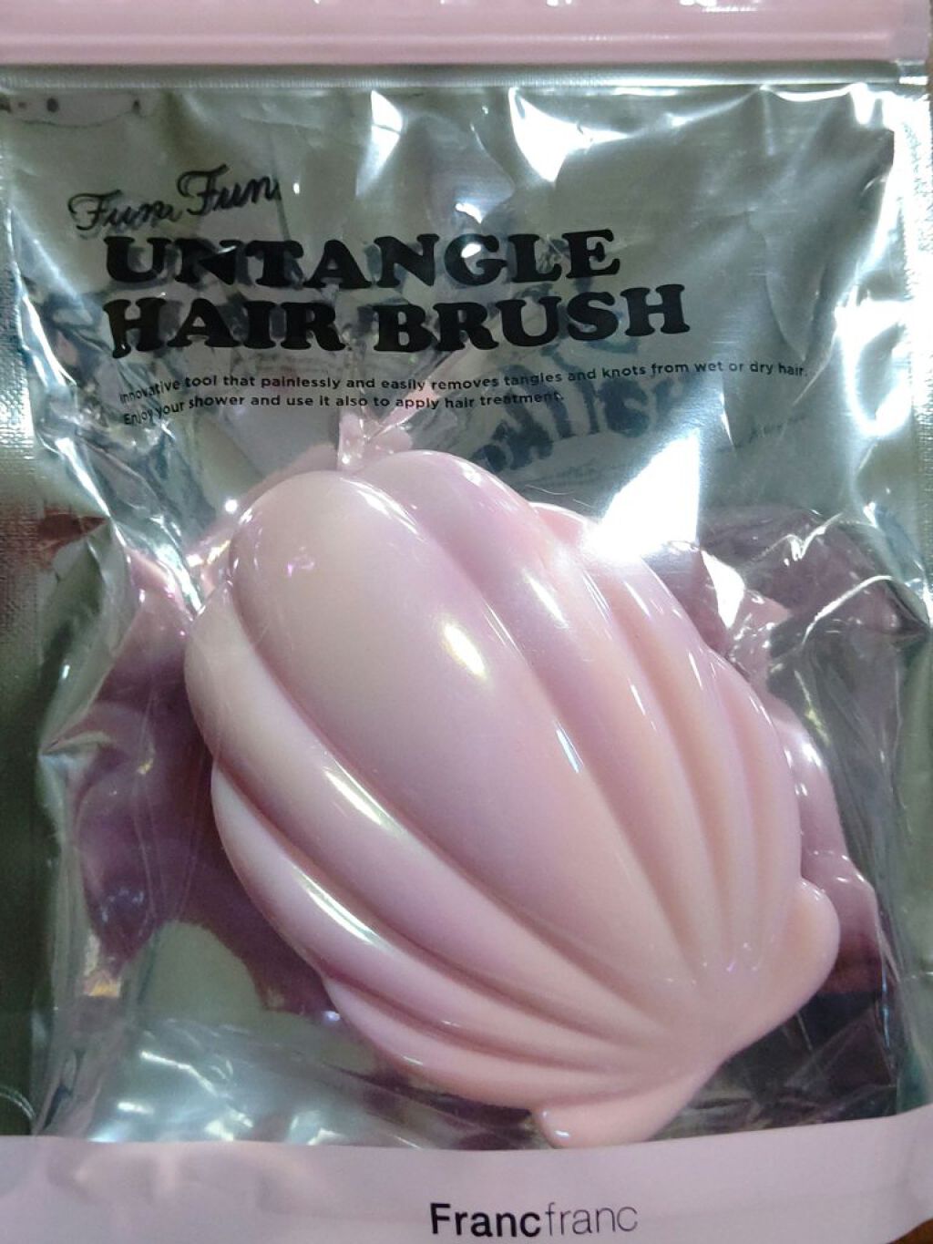 ファンファン アンタングルヘアブラシ/フランフラン/ヘアブラシを使ったクチコミ（1枚目）