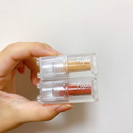 ミニエアリーディップパウダー/Fujiko/単色アイシャドウを使ったクチコミ(2枚目)