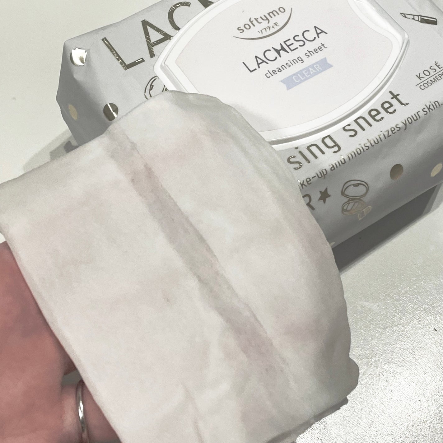 水クレンジングシート(クリア)/ラチェスカ/クレンジングシートを使ったクチコミ(2枚目)
