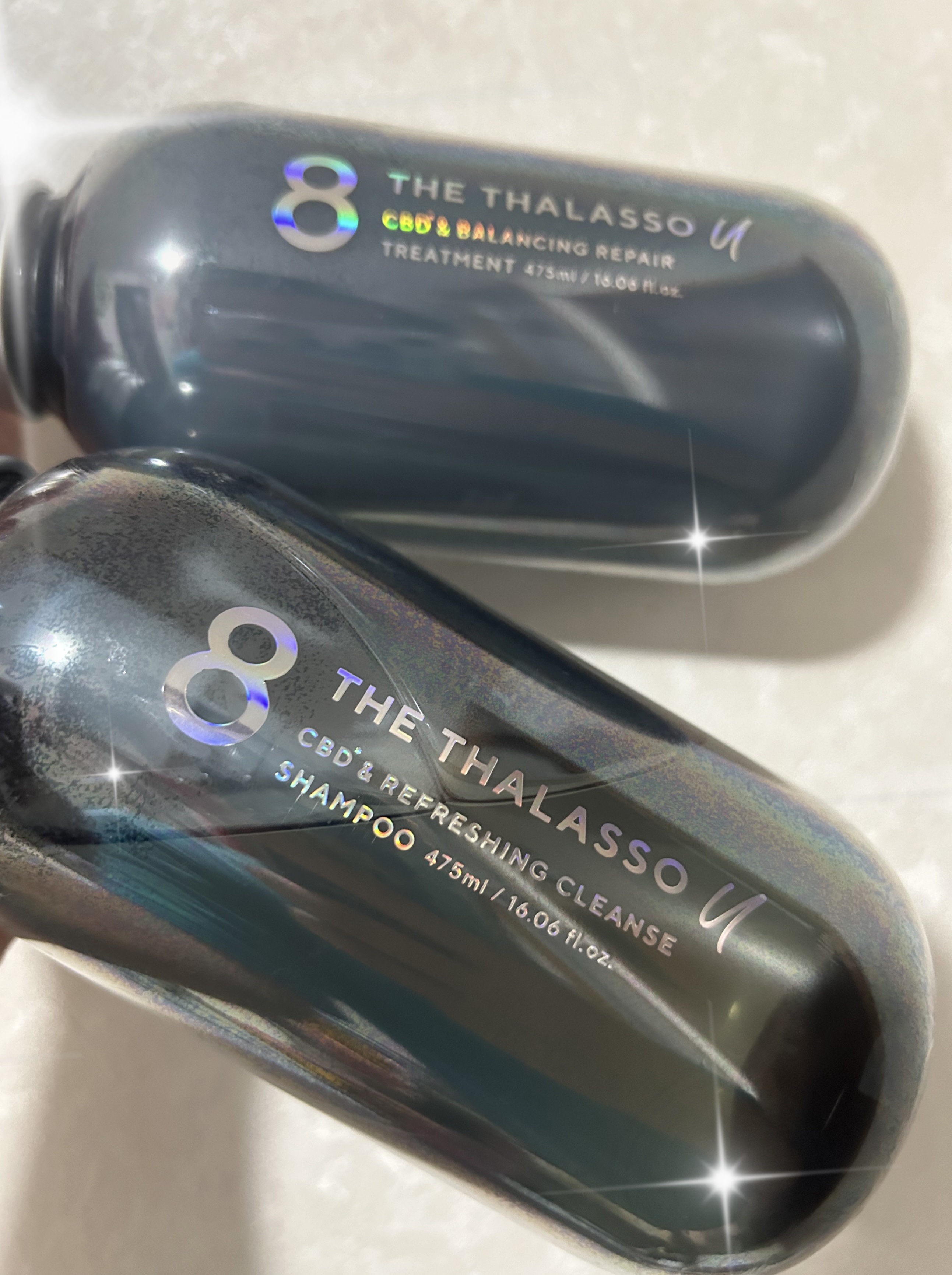 エイトザタラソ ユー CBD＆リフレッシング クレンズ 美容液シャンプー／CBD＆バランシング ダメージリペア 美容液ヘアトリートメント/エイトザタラソ/市販シャンプーを使ったクチコミ（1枚目）